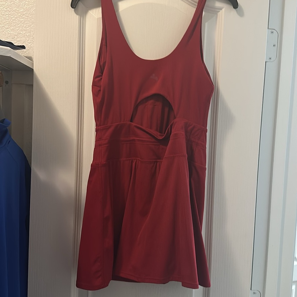 JoyLab - Women's Game Day Ribbed Tank Active Dress - JoyLab Red Small - Picture 13 of 16